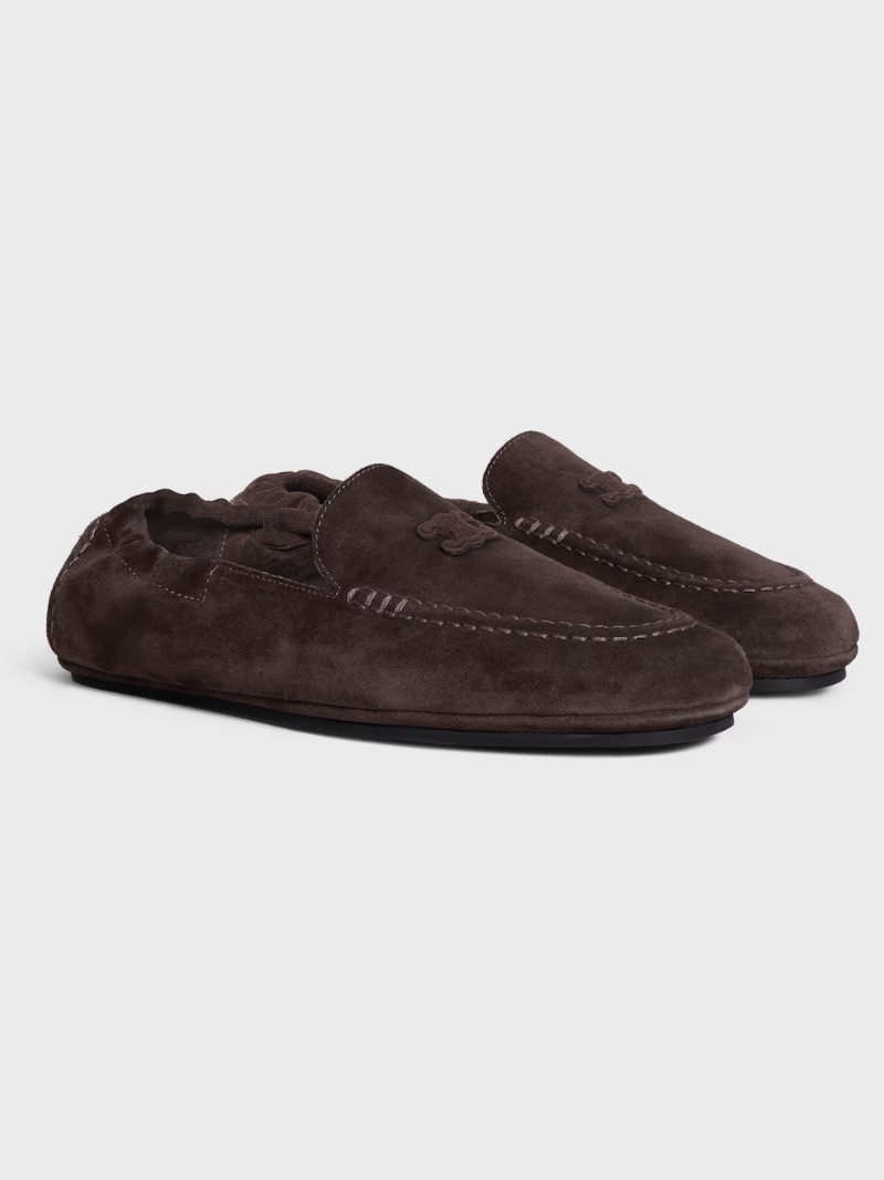 Bnib Celine Adam Loafer In Dark Brown Size 37